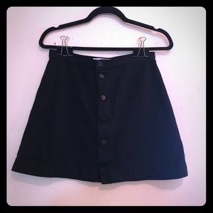 Button down mini skirt